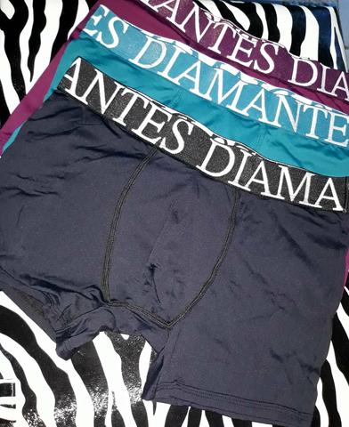 Kit Com 3 Cuecas Boxer Diamantes Lingerie - Foto 3