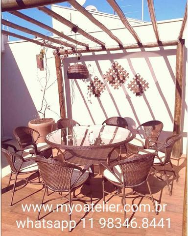 Moveis varanda, sacada, mesa, cadeira, banqueta, - Foto 5