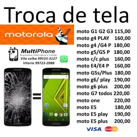 Troca de tela display frontal moto g Melhor preço olx