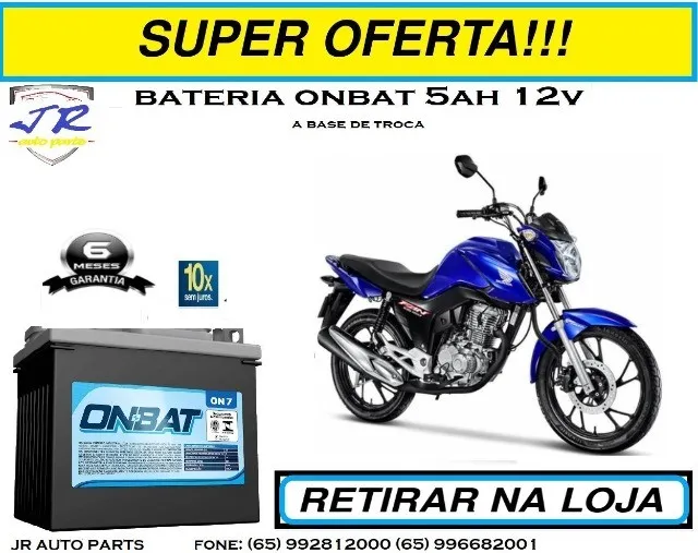 Bateria onbat 5ah Honda Fan 2022