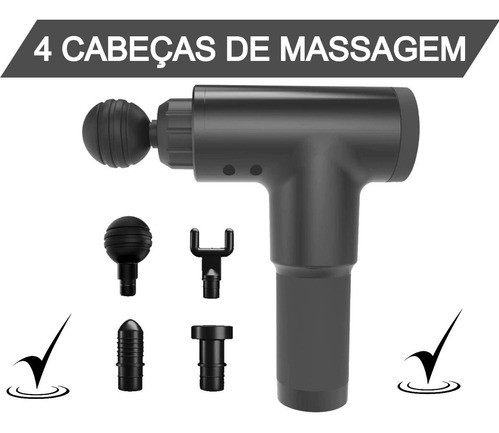 Massageador Muscular Recarregavel Ajuste De Intensidade 