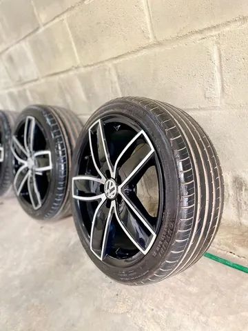 Rodas aro 17 5x100 + 04 Pneus Zero!