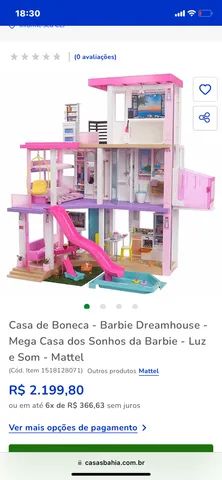 Casa de Boneca grande Barbie0 Altura , completa, nome e luz