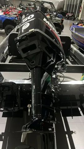 Lancha Fluvimar boto lx plus 5500 + Motor de popa 50 hp Mercury + Carreta rodoviária - Foto 12