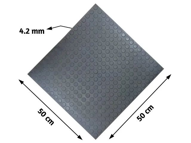 piso moeda borracha 50x50 - Foto 2