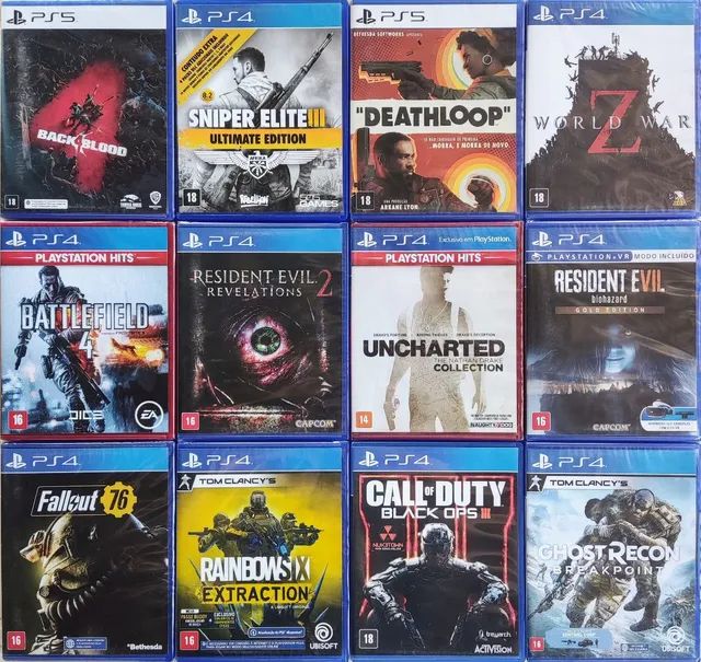 Jogos - PS4 & PS5 Mídia Física - Videogames - Paranoá, Brasília 1260092124