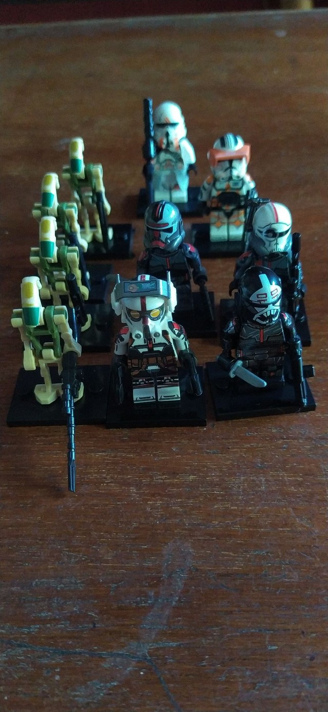 Lego star wars bad batch clone trooper + battledroid 10 unidades