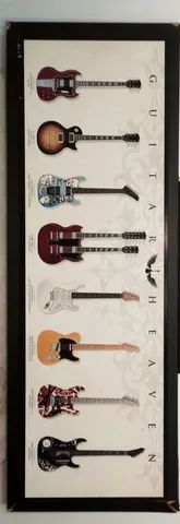 Quadro Guitar Heaven Wall Street Posters, retangular - quadro musical 