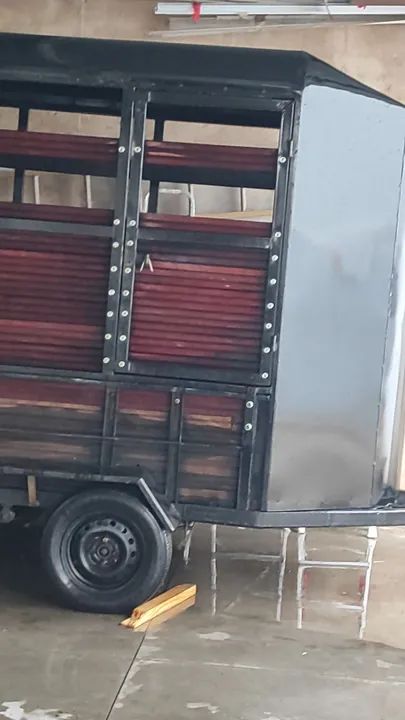 Carreta de Carga - Madeira e Metal - Foto 3