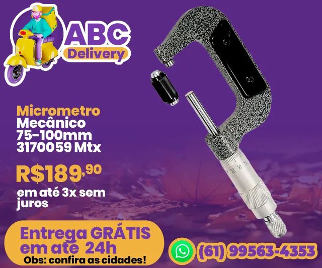 Micrometro Mecânico 75-100mm 3170059 Mtx