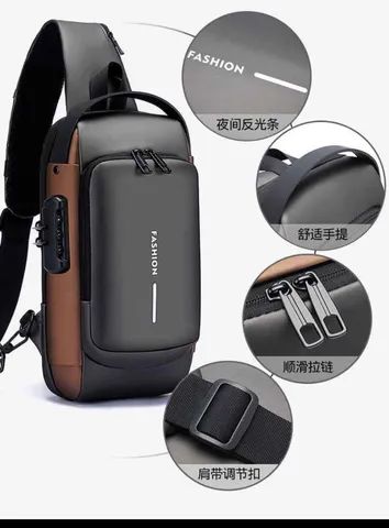 Bolsa Transversal Anti Furto Impermeável - Foto 3