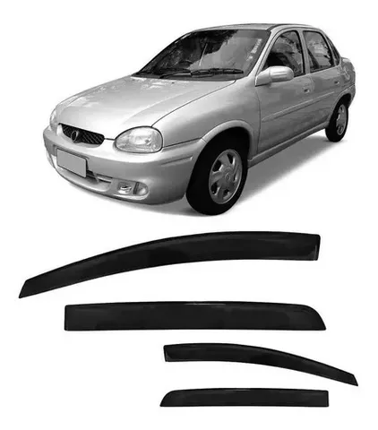 Calha De Chuva Defletor Corsa Hatch 94 95 96 97 98 4 Portas