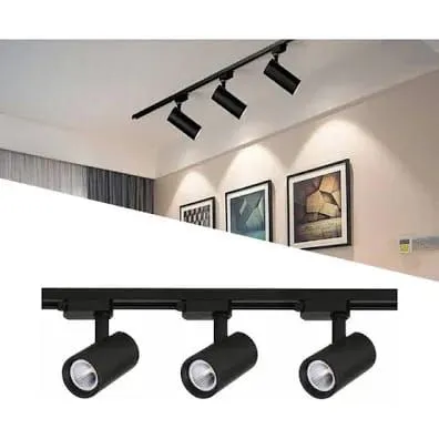 Trilho de iluminação 1 metro 3 spot