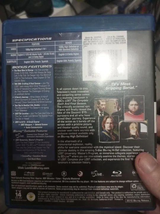 Blu Ray Lost sexta temporada original importado  - Foto 2