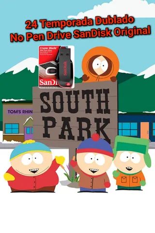 Pen Drive South Park 26 Temporadas Dubladas