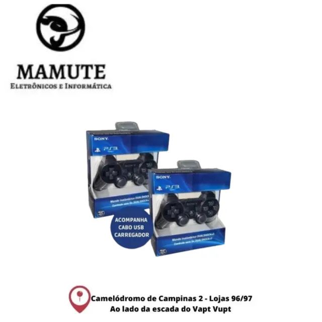 Kit 2 Controles Dualshock 3 Ps3 Modelo Sony Wireless Sem Fio