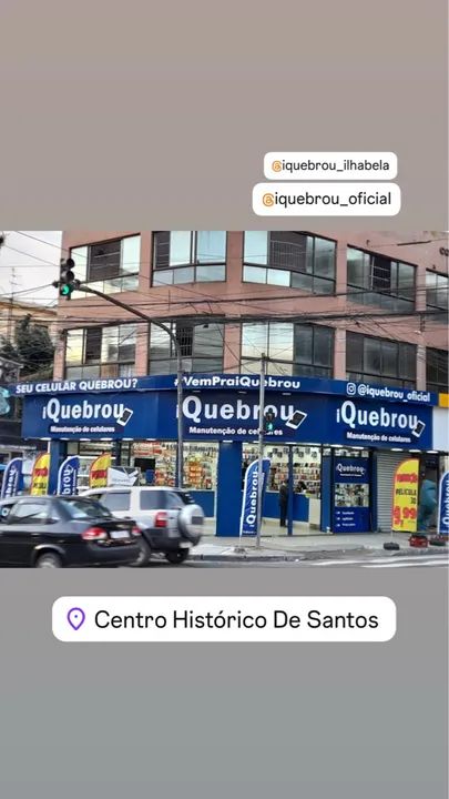 Passo ponto no coração do centro de Santos 