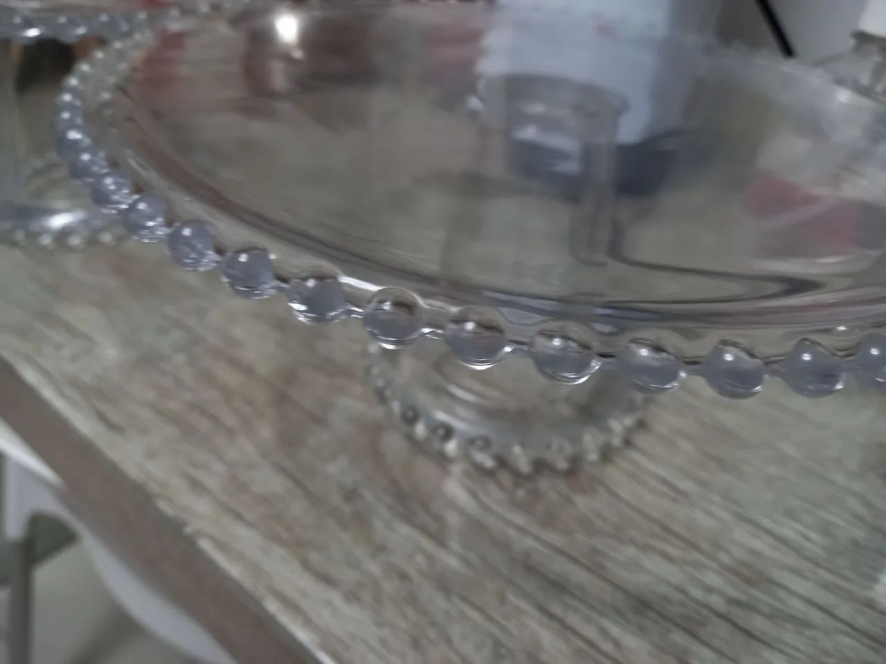 2 Suportes de Bolo de Vidro VALOR 80 NAO FAÇO ENTREGA