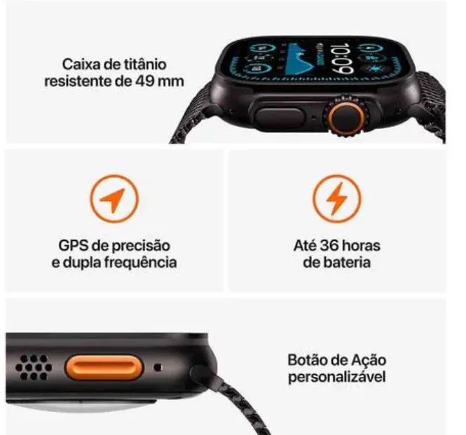 ULTRA 2 LANÇAMENTO  (2024) BLACK TITANIUM (NOVO) (LACRADO)  - Foto 4