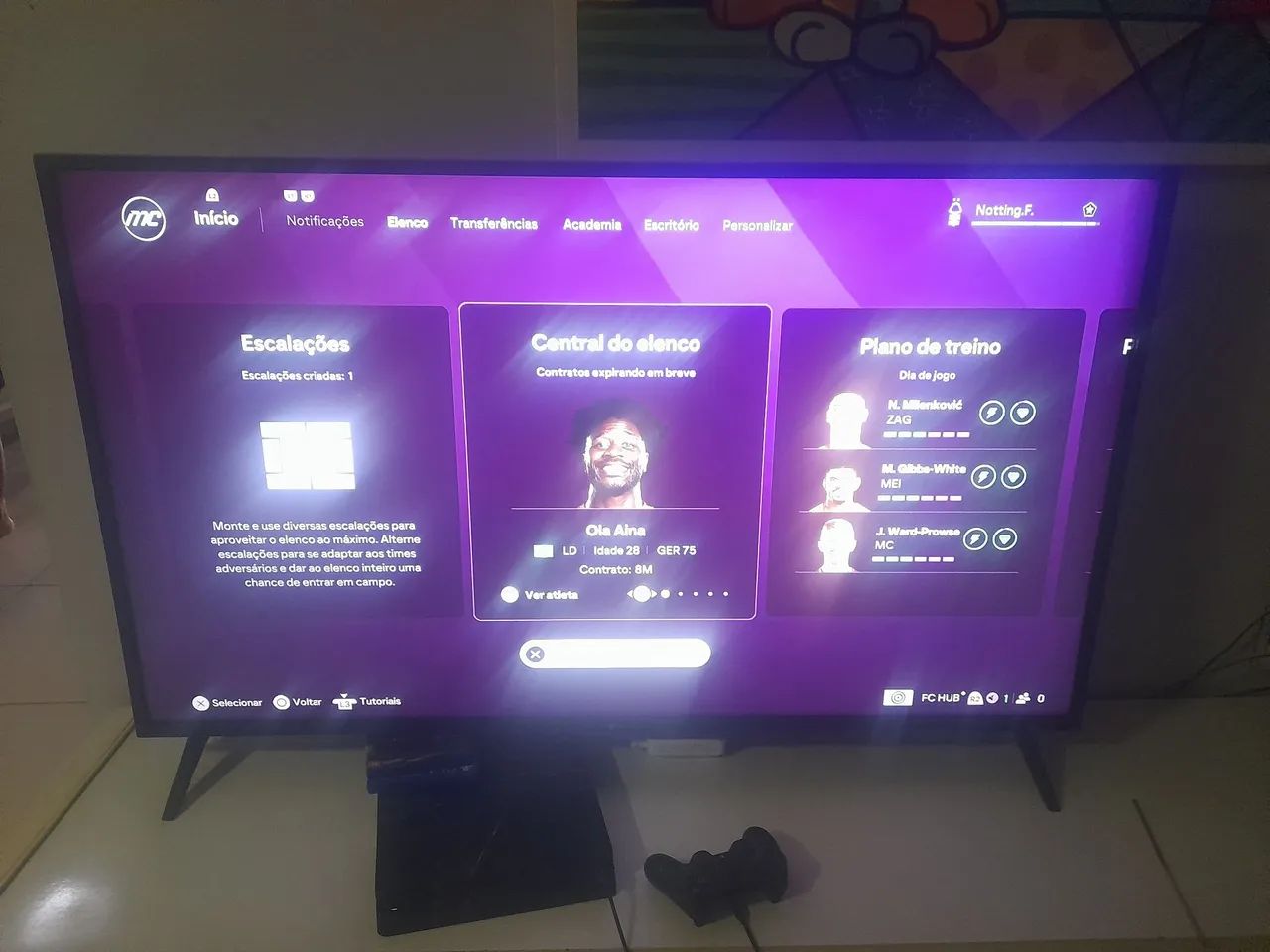 Playstation 4 com jogos e controle - Foto 3