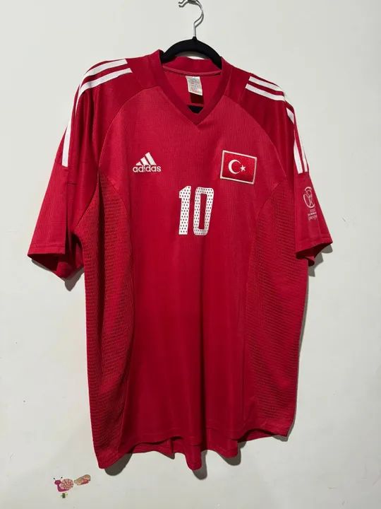 Camisa Turquia Copa do Mundo 2002 Basturk 10 Original - Foto 5