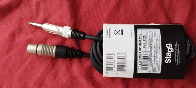 Cabos de microfone Stagg Professional 3mts Novo - Foto 2