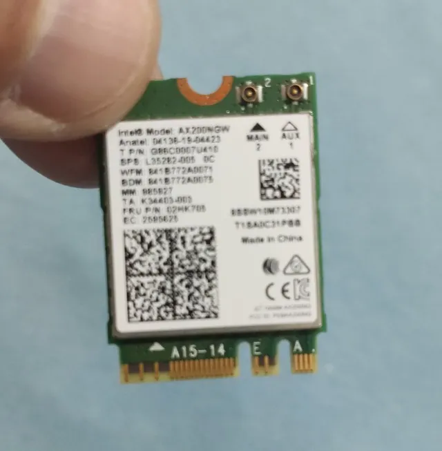 Placa wifi 6 Intel ax200 bluetooth 5.0 dual band AX200NGW