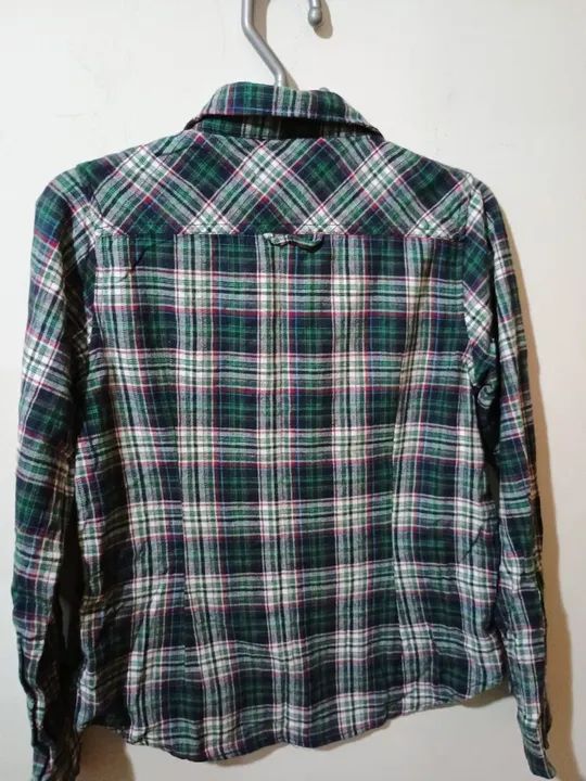 Camisa de botão flanelada original Hot dog tamanho 14  - Foto 3