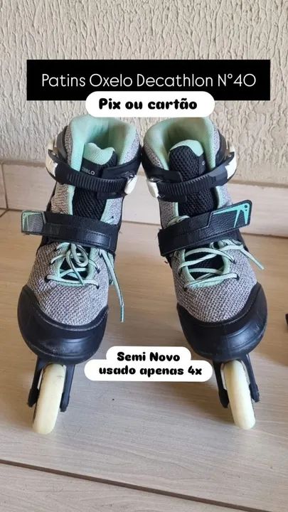 Patins Oxelo Decathlon+ KIT PROTEÇÃO Unissex  - Foto 2