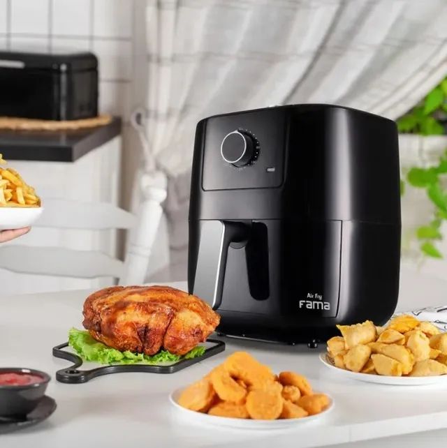 Fritadeira Air Fryer Fama Ffr27p, 1300W , 3L c/ Timer, Preta - 110V (NOVO) - Foto 5