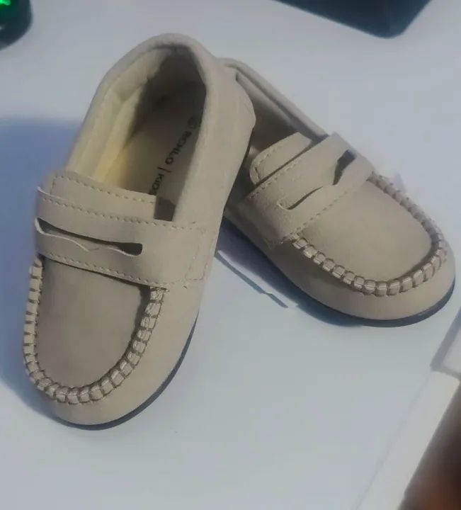 Sapatinhos Bebê - Novo - Bege - Tamanho 21