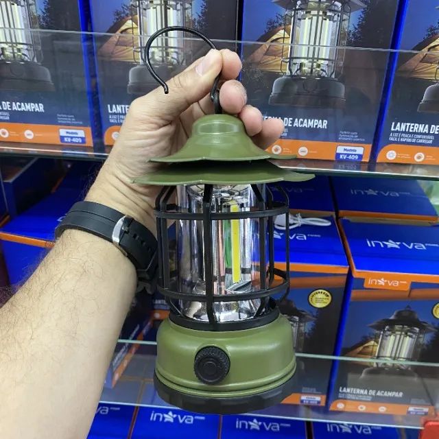 Lanterna Elétrica de LED Inova KV-409 - Ideal para Acampamento e Uso Doméstico - Foto 6