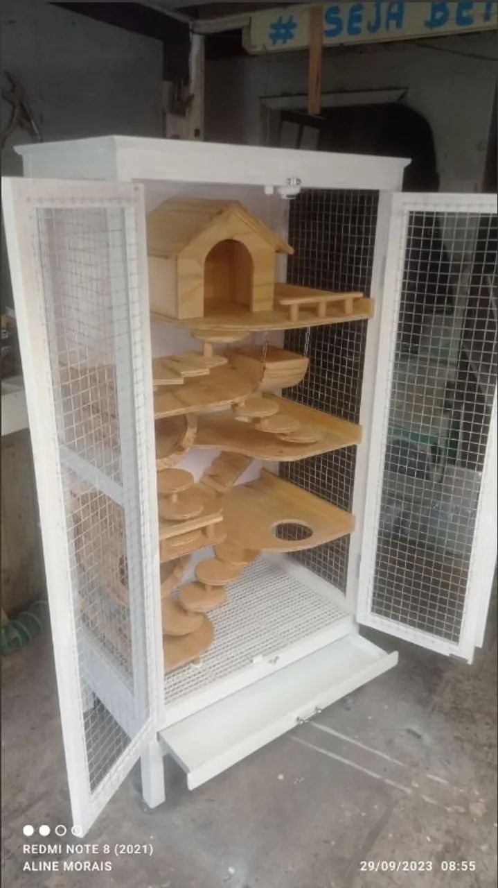 Gaiola para Roedores Grande - Estilo Móvel - Foto 6