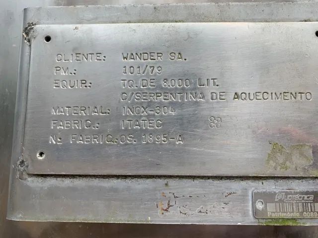 Tanque Reservatorio em Aço Inox 8.000 Litros - Foto 5