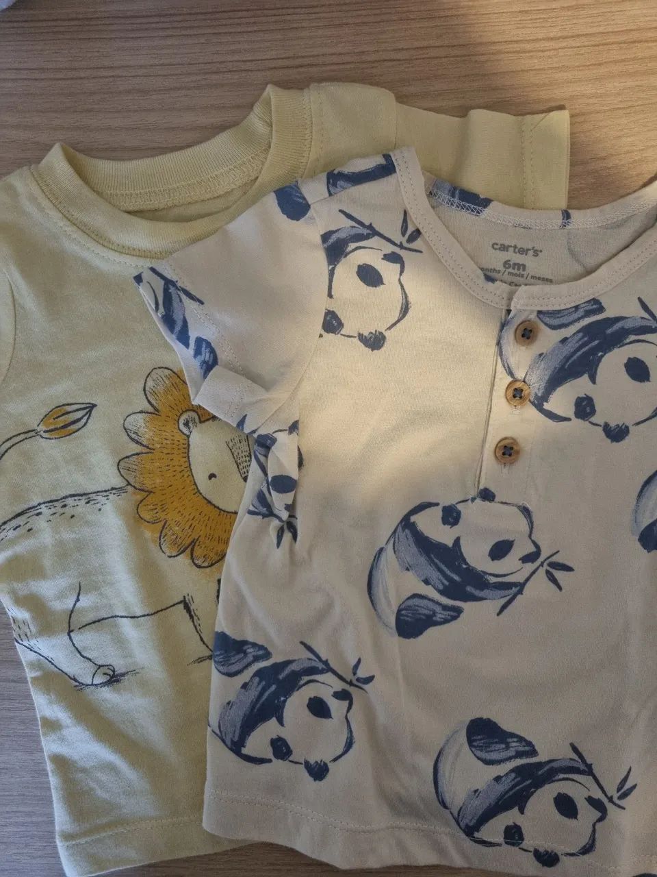Duas camisetas marca Carters - 6 meses