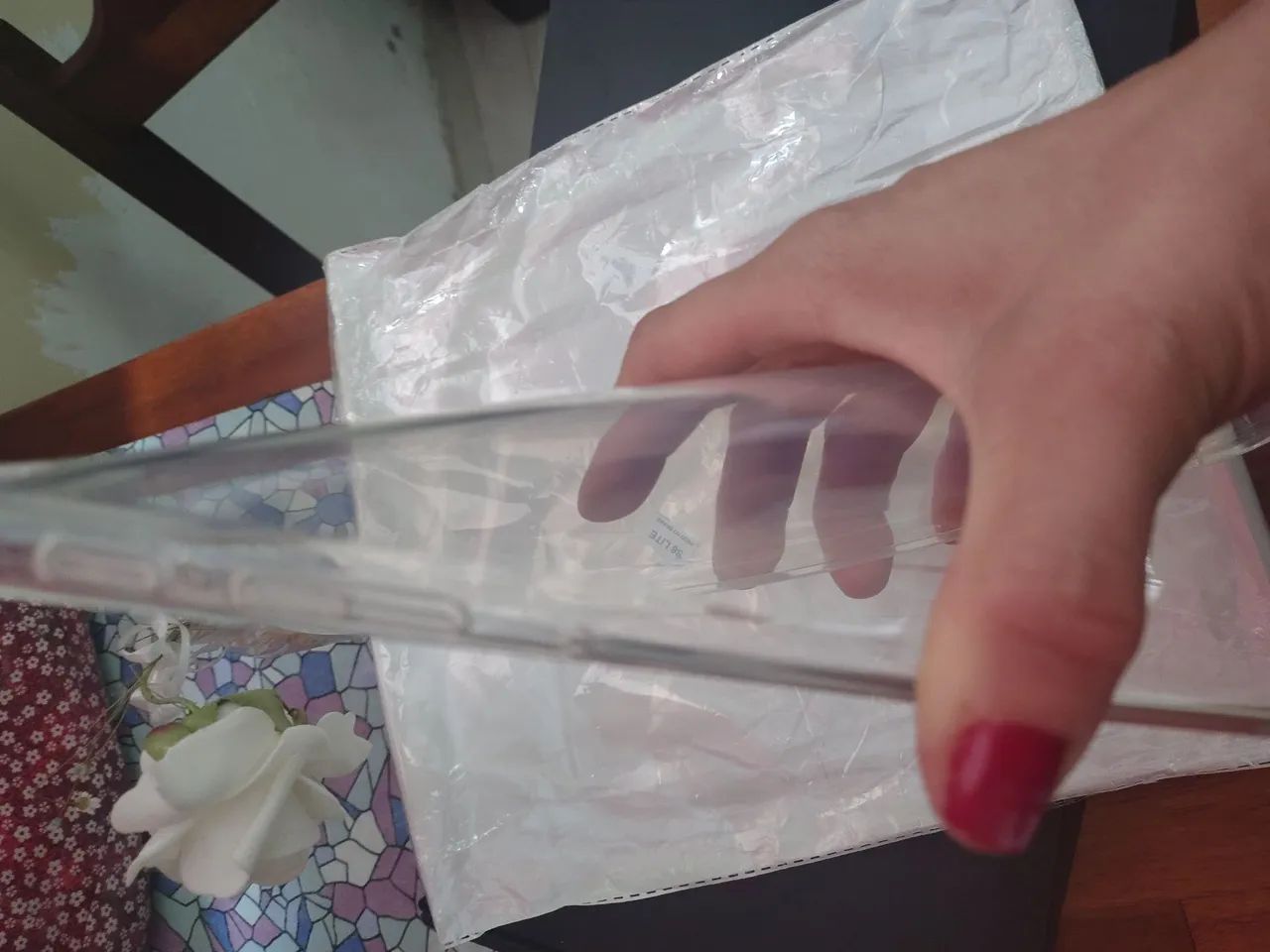 Capa para tablet S6 Lite Samsung NOVA transparente  - Foto 2