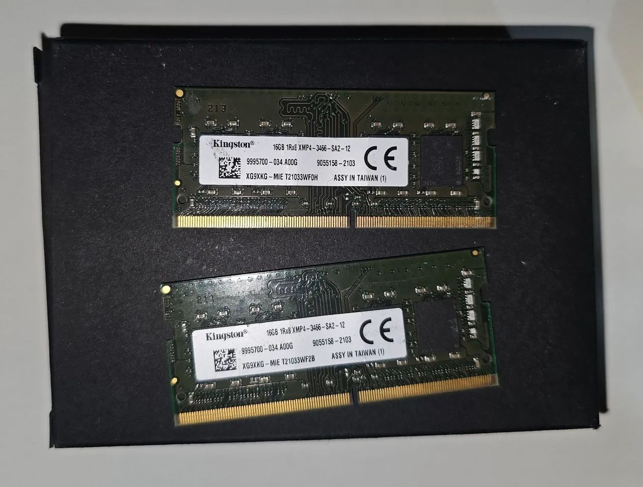 Memória ram 32gb (2x16gb) Kingston ddr4 3466mhz notebook 