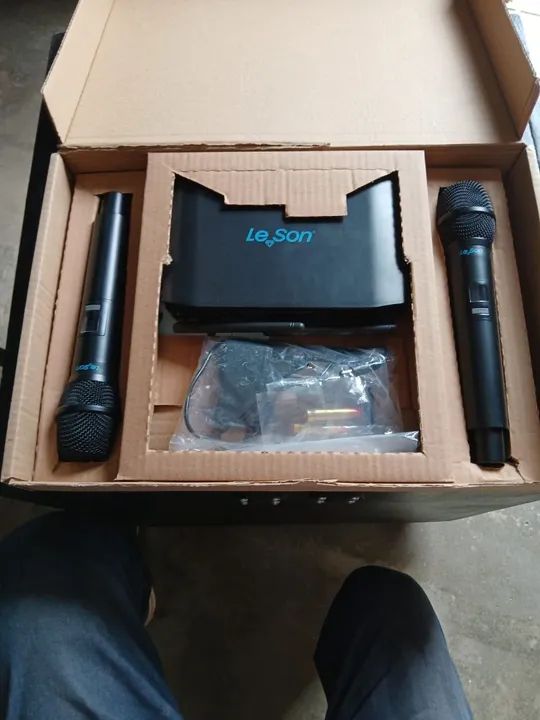 Microfone Duplo Leson LS916 multifrequencia 16canais 