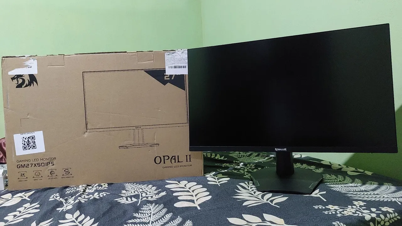 Monitor Gamer Redragon Opal II, 27 Pol, Quad HD, 180Hz, IPS, 1Ms, FreeSync/G-Sync, HDMI/DP
