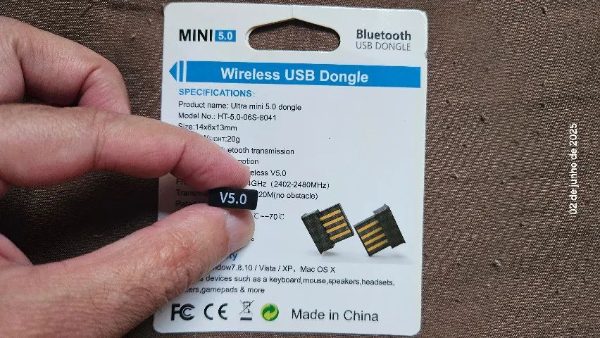Adaptador bluetooth dongle usb mini v.5.0 - Foto 3