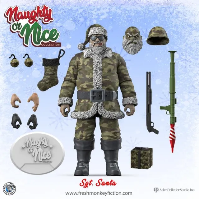 Naughty or Nice Collection Sgt. Santa (Green Camo Ver.) BBTS Exclusive