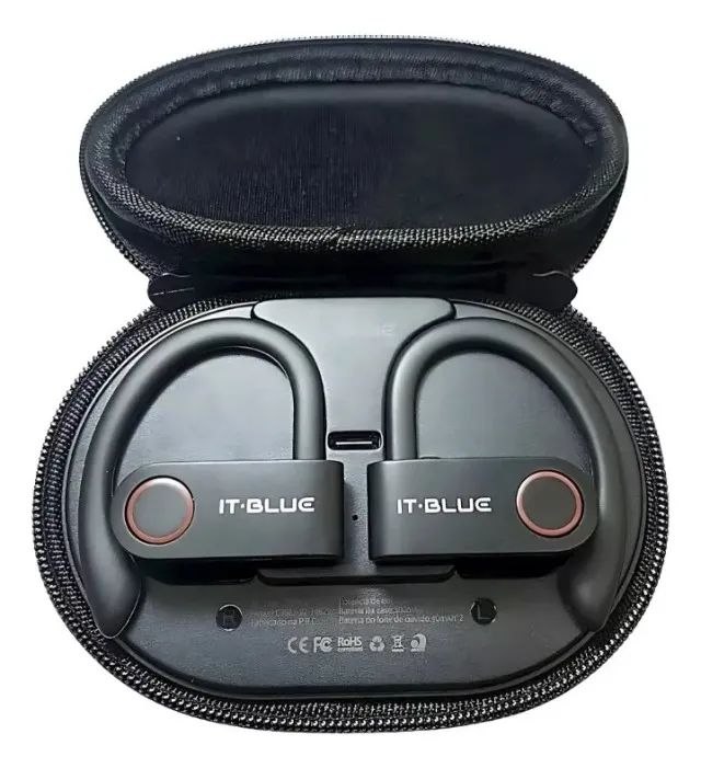 Fone De Ouvido Bluetooth Esportivo Tws Itblue Le2410 Gancho Loja Coimbra COmputadores  - Foto 4