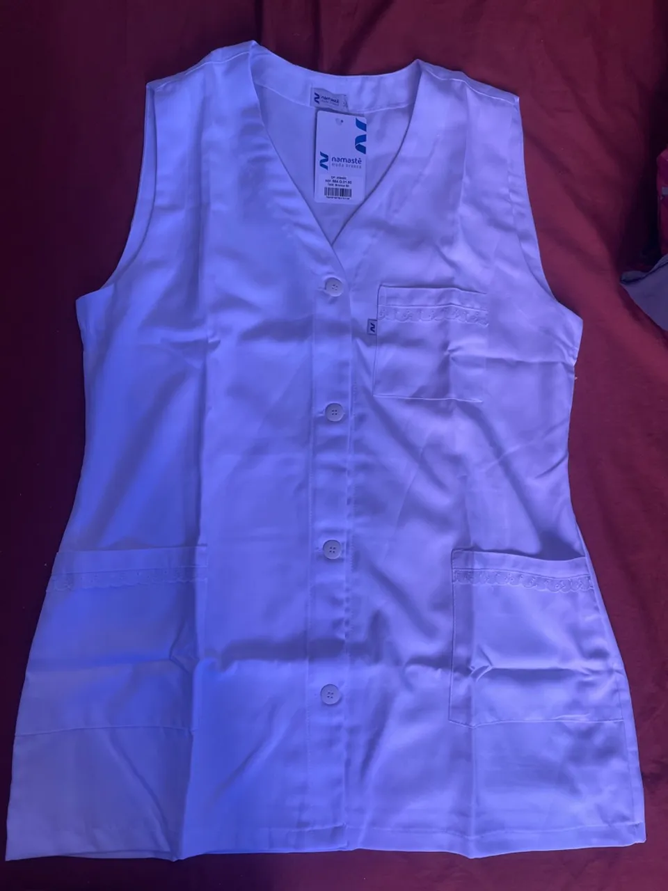 Avental Branco Namastê