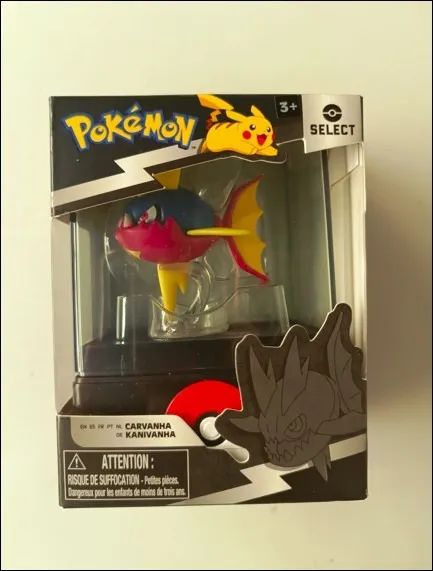 Colecionável Pokémon Carvanha - Série Select (Novo) Original Sunny 