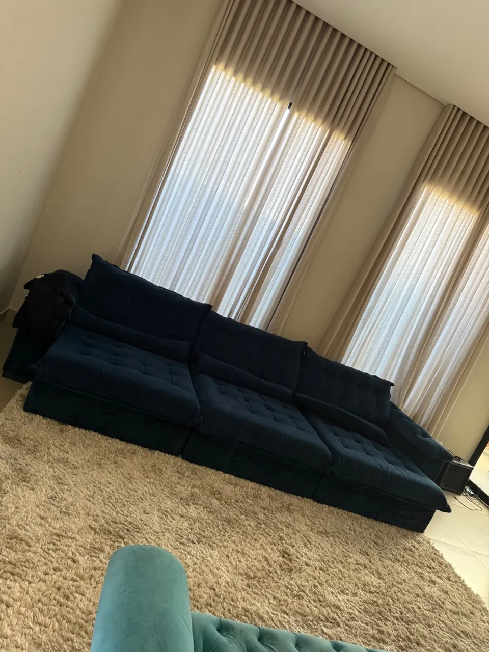 Sofá Modular Azul Marinho