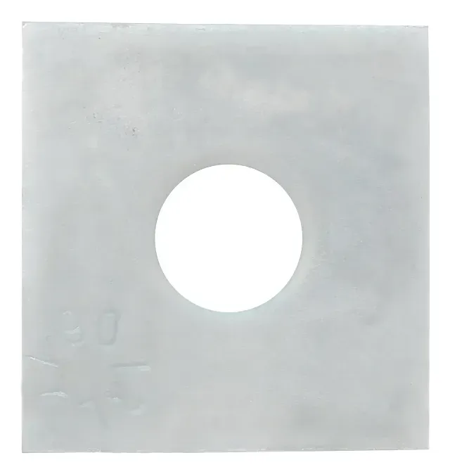 KIT c/30 pçs : Arruela quadrada Galvanizada 40mmx40mm com furo de 7/8"