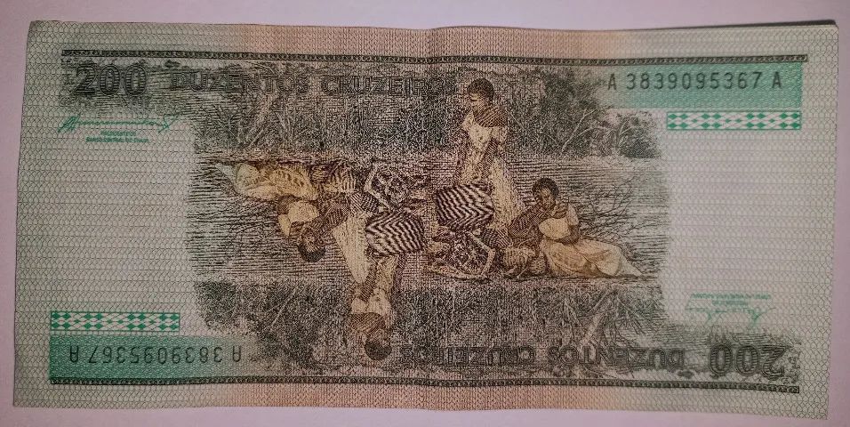 Cédula do Brasil 200 Cruzeiros - Foto 2