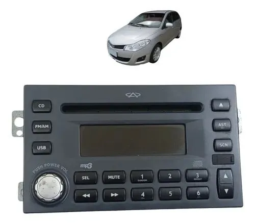 Som Automotivo Chery c/ CD, USB, MP3 - Original