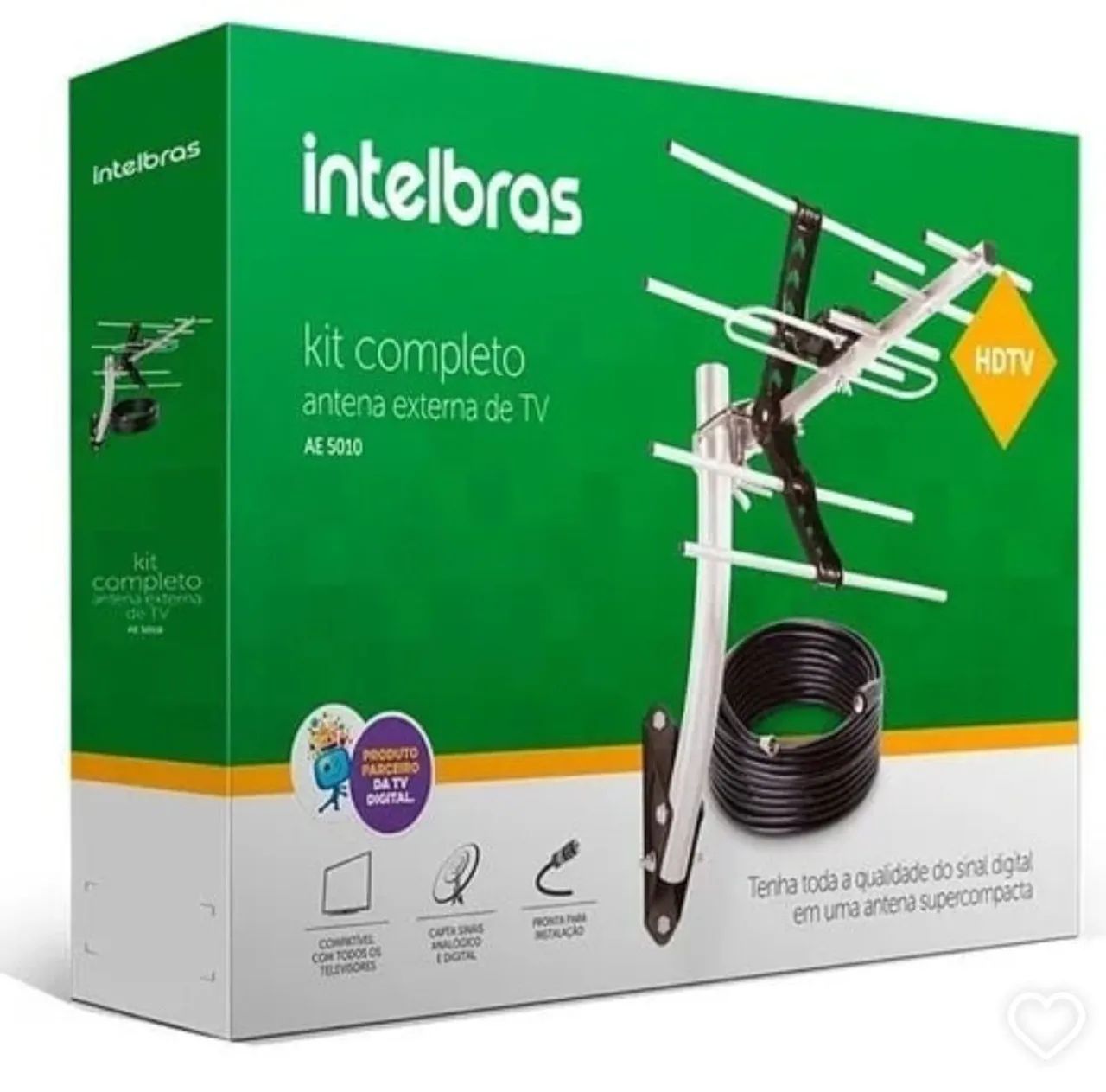 Antena externa para TV digital (Intelbras AE3010)