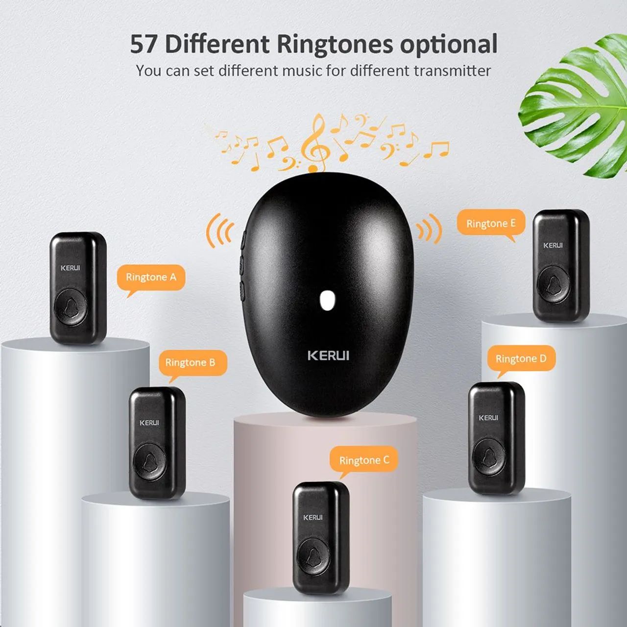 Campainha sem fio KERUI - Segurança e praticidade! - Foto 6